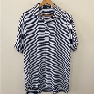RLX Ralph Lauren Men’s Golf Performance Striped Polo Shirt PGA National Size L